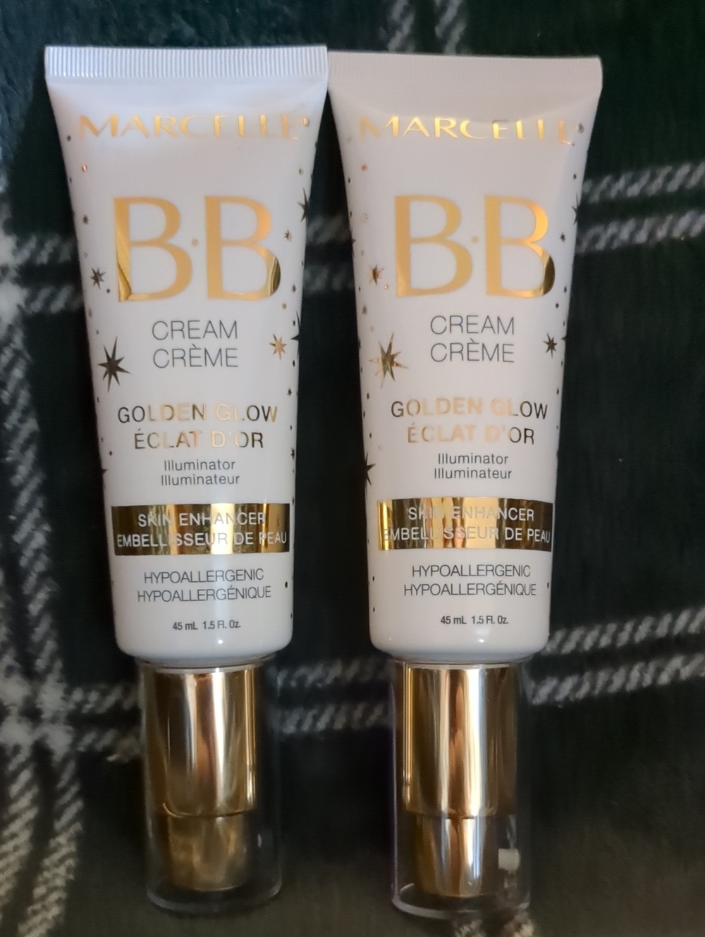 Two Marcelle BB Cream Golden Glow Illuminator - Hypoallergenic (45 ml)